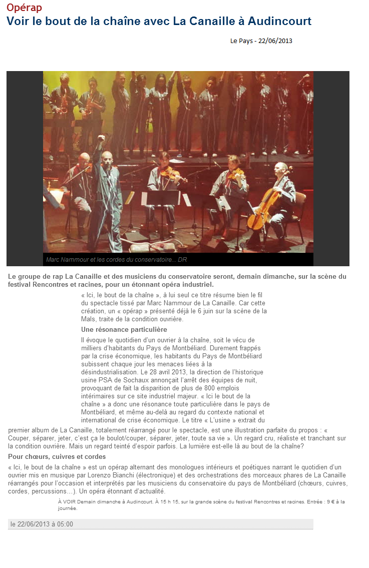 rencontres et racines 2013